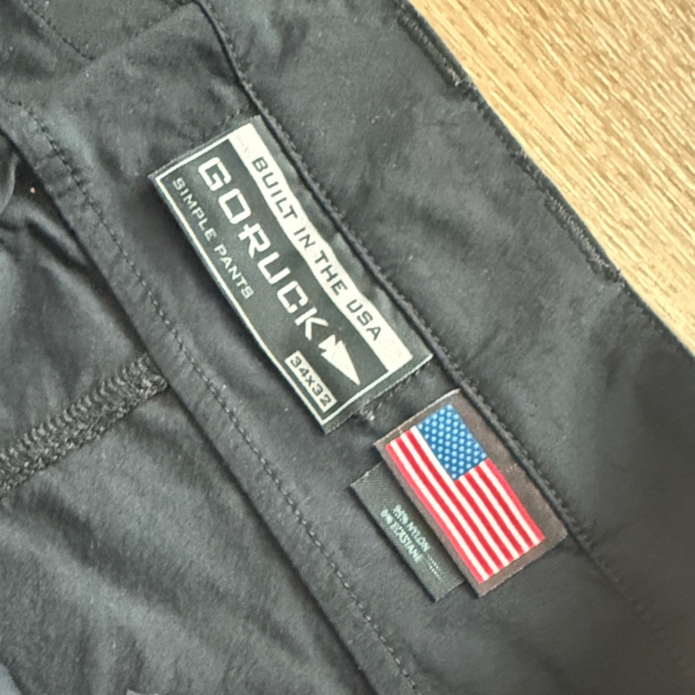 GORUCK Simple Pants Black
